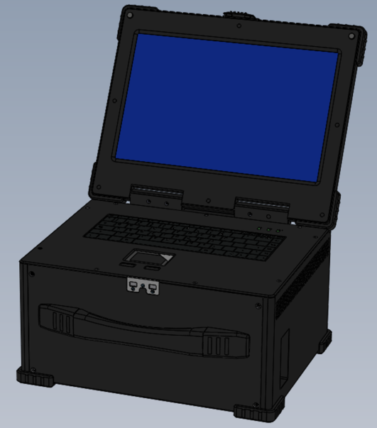 PCS-15UA2V-CPBC  便携式15英寸上翻盖11槽VPX机箱系统